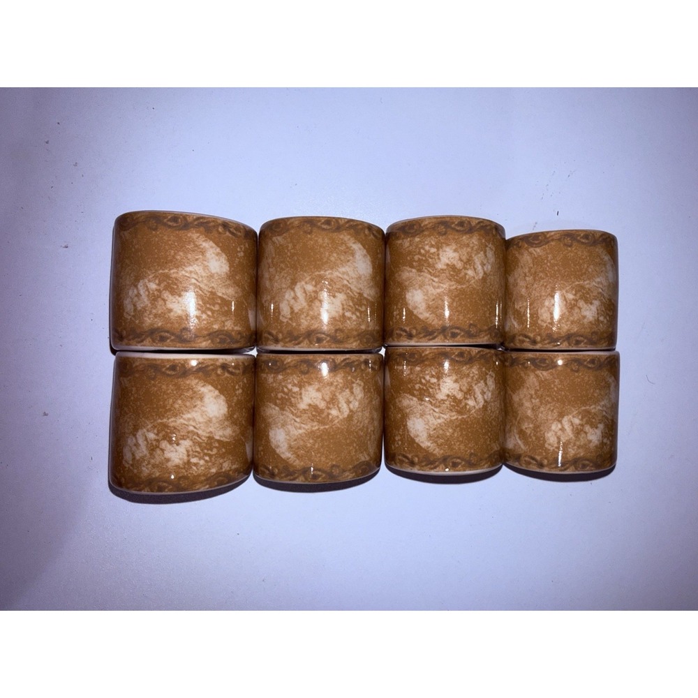 Lot‎ Of 8 VTG Earthenware Napkin Holders By Cortland COLLECTION 222 Fifth C